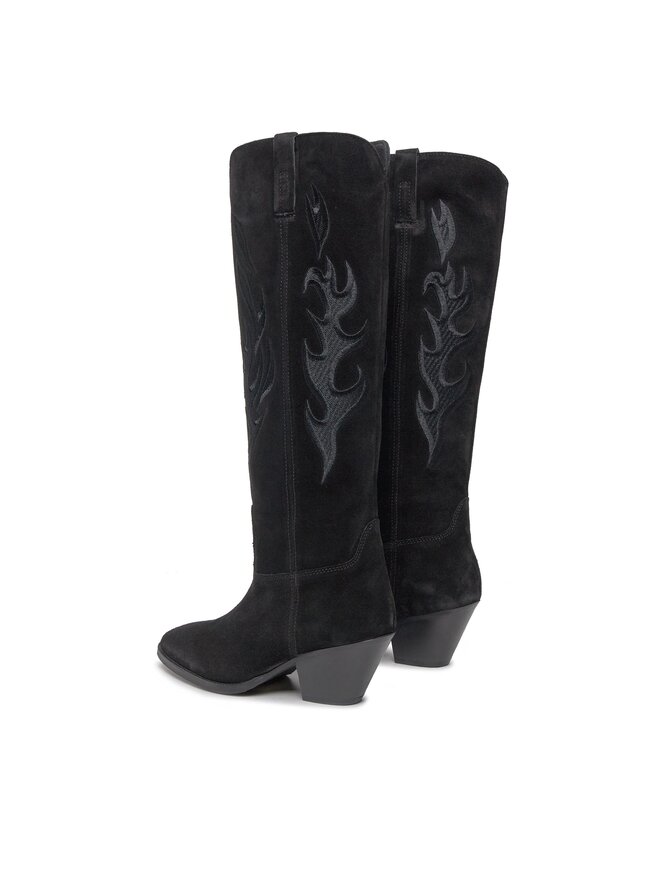 Bronx Kowbojki Bronx High boots 14297-C Czarny