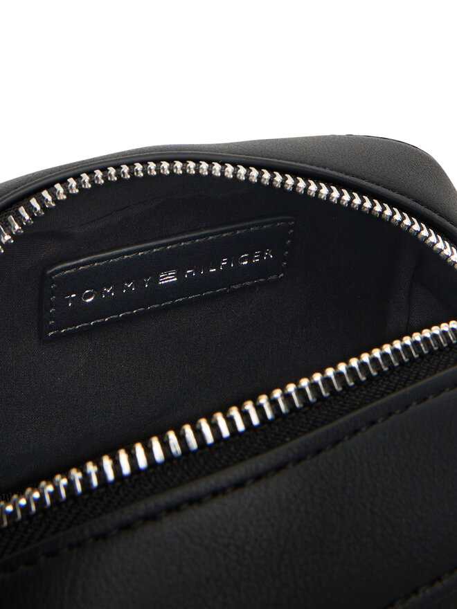 Tommy Hilfiger Geantă crossover Tommy Hilfiger Th Woven Mini Reporter AM0AM13661 Negru