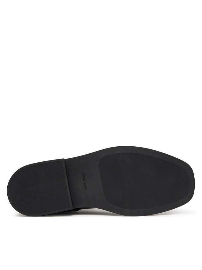 Calvin Klein Stiefeletten Calvin Klein Square Ankle Boot Zip Croc Lth HW0HW03185 Schwarz