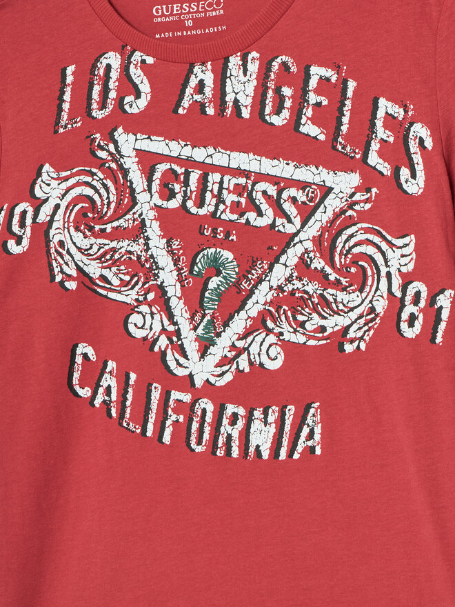 Guess Guess Póló L5RI00 K8HM4 Piros Regular Fit