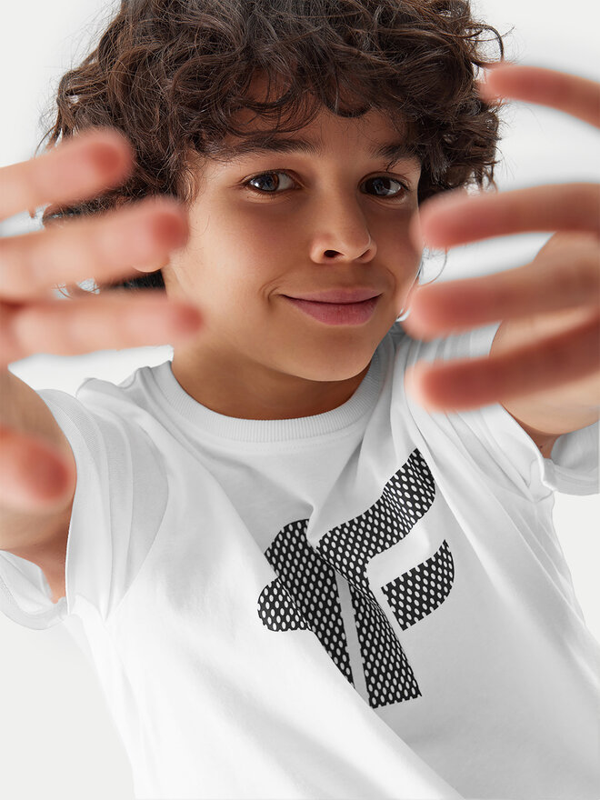 4F 4F T-Shirt 4FJWSS24TTSHM1115 Λευκό Regular Fit