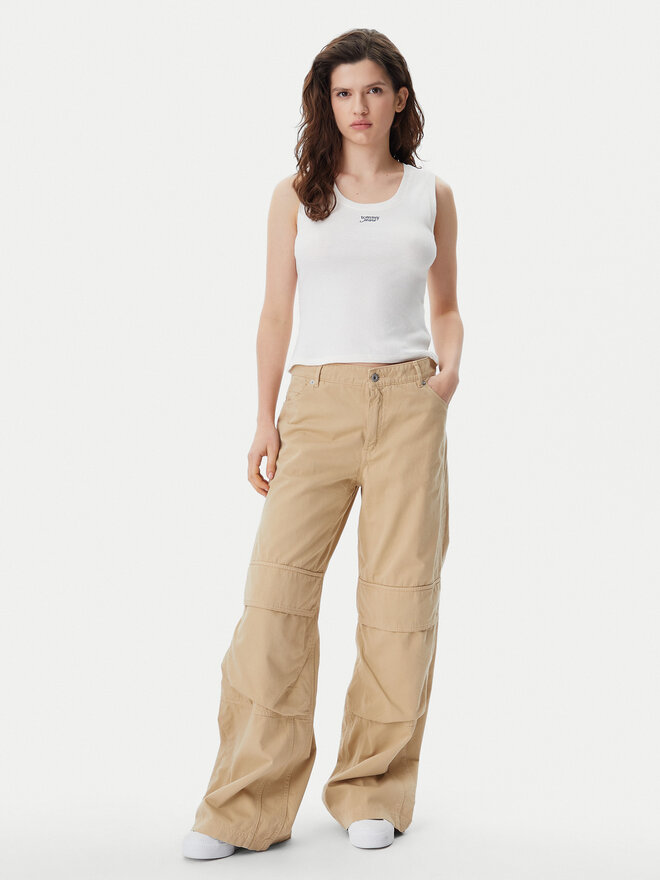 Tommy Jeans Tommy Jeans Felső DW0DW21369 Fehér Slim Fit