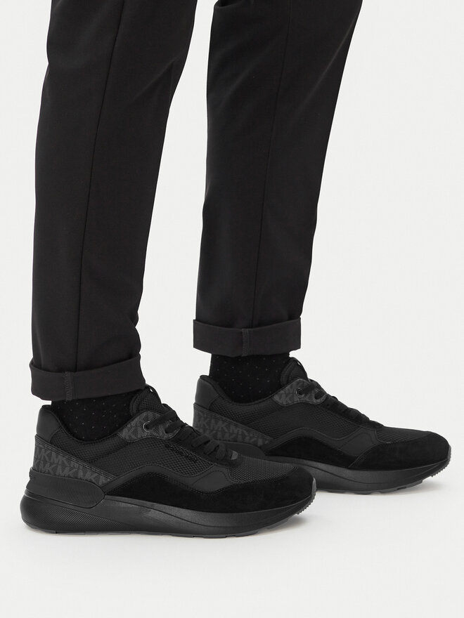MICHAEL Michael Kors Sneakers MICHAEL Michael Kors Trevor Mixed-Media Trainer 42F4TRFS7D Schwarz