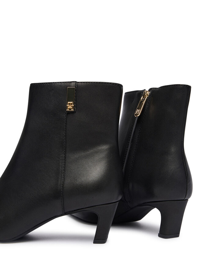 Tommy Hilfiger Stiefeletten Tommy Hilfiger Th Square Toe Kitten Bootie FW0FW08768 Schwarz