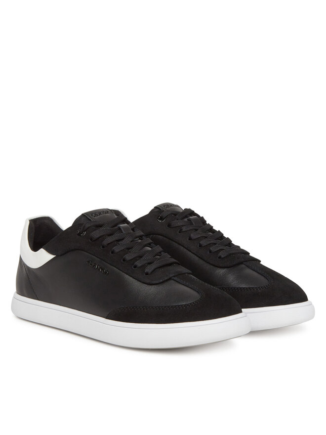 Calvin Klein Αθλητικά Calvin Klein Cupsole Lace Up - Lth Sue Mix HW0HW02435 Μαύρο