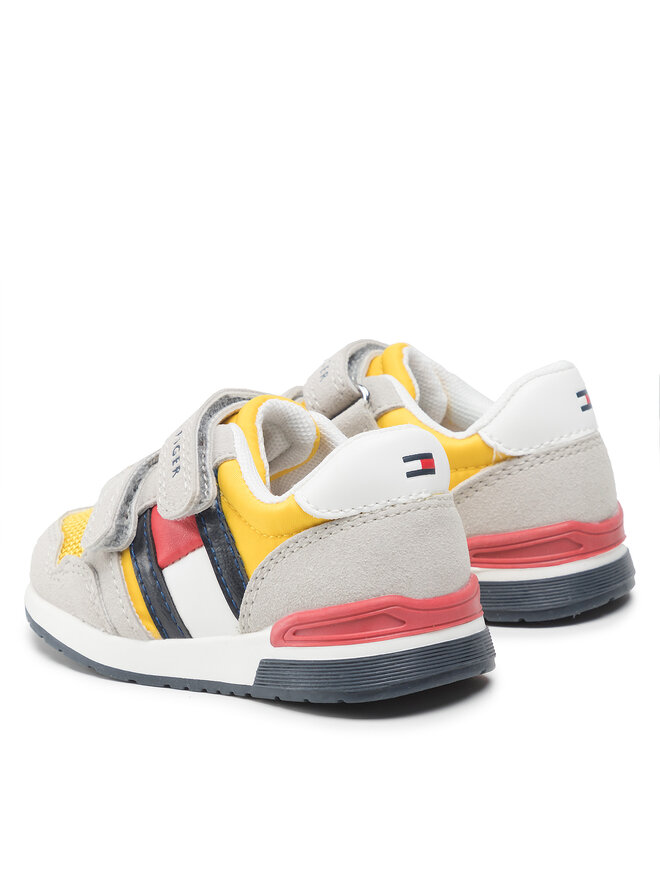 Tommy Hilfiger Сникърси Tommy Hilfiger Low Cut Velcro Sneaker T1B4-32236-1040 S Сив