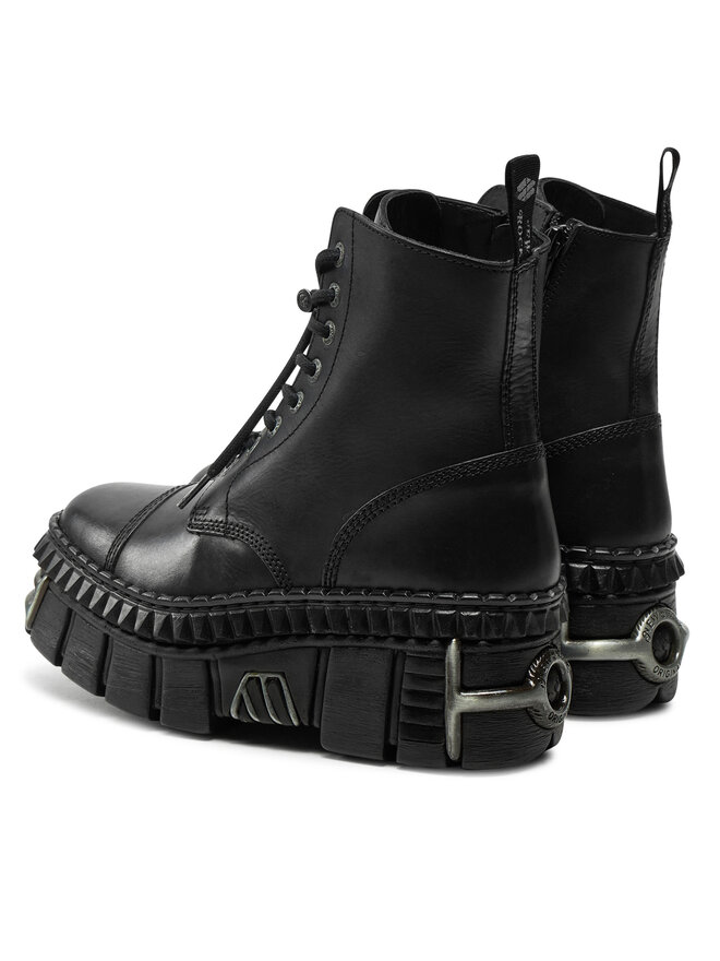 NEW ROCK Schnürstiefel NEW ROCK M-WALL083CCT-S9 Schwarz
