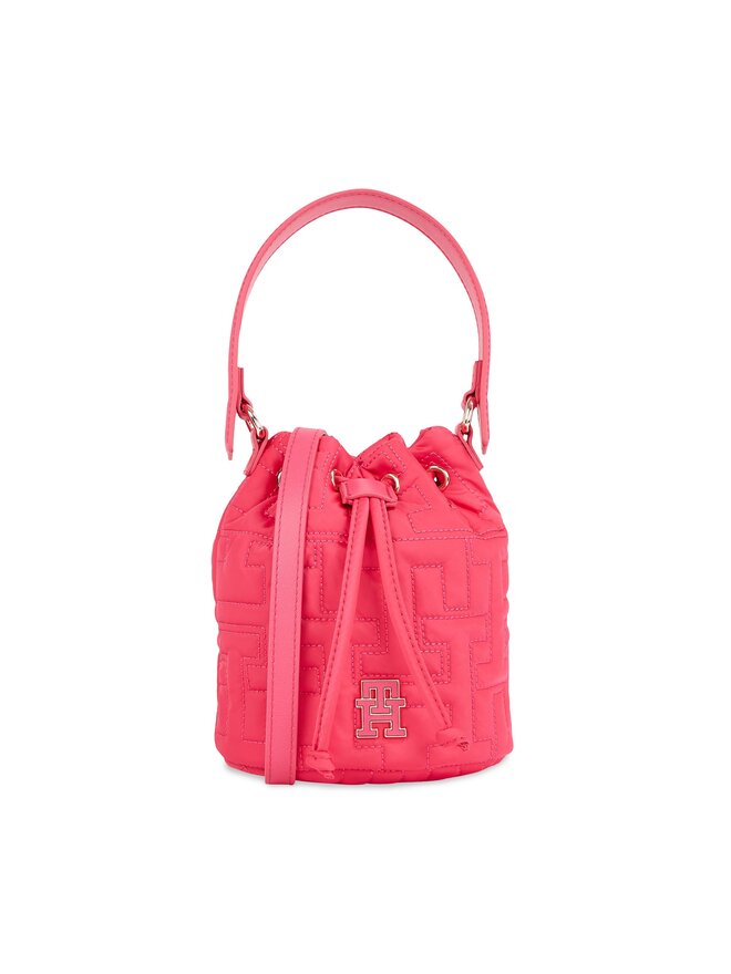 Tommy Hilfiger Сумка Tommy Hilfiger Tj Chic Nylon Bucket AW0AW14864 Рожевий