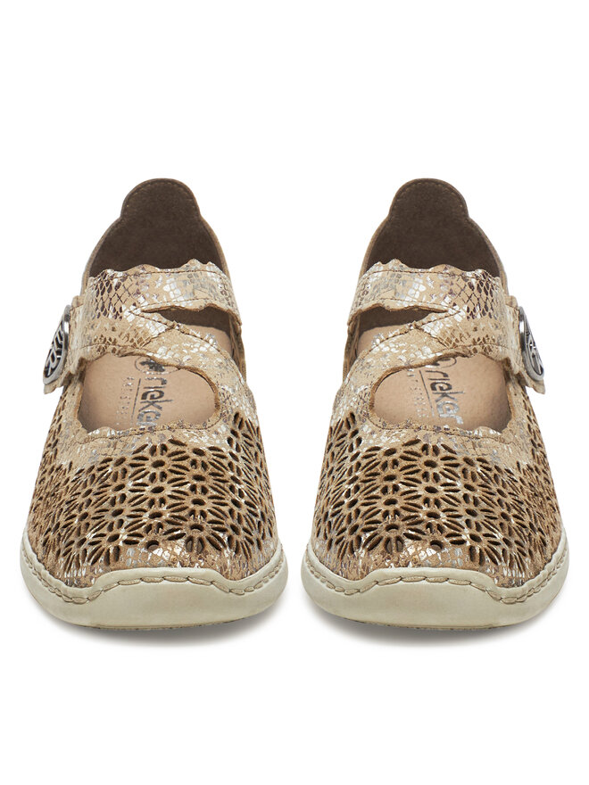 Rieker Halbschuhe Rieker 413G4-90 Beige