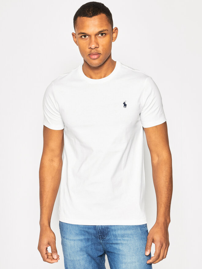 Polo Ralph Lauren Polo Ralph Lauren Camiseta 710680785 Blanco Custom Slim Fit