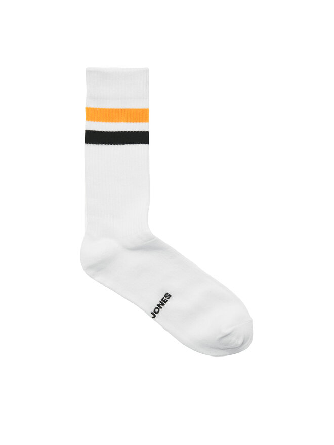 Jack&Jones Zestaw 5 par wysokich skarpet męskich Jack&Jones Tirana 12277074 Biały