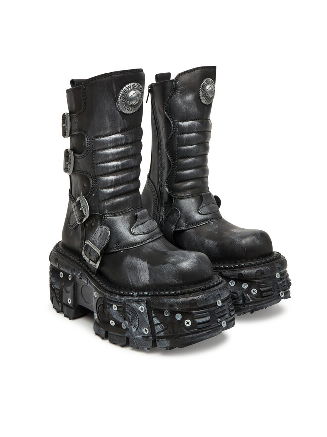 NEW ROCK Μποτάκια NEW ROCK M-373SC-C1 Γκρι