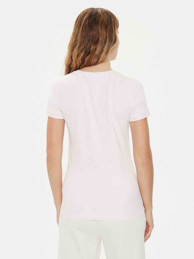 Guess Guess Marškinėliai W2YI44 J1314 Rožinė Slim Fit