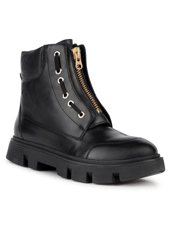 Geox Polokozačky Geox D Vilde D36UAB 00085 C9999 Černá