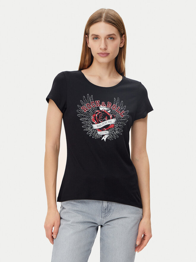 Morgan Morgan T-Shirt 251-DREBEL Μαύρο Regular Fit