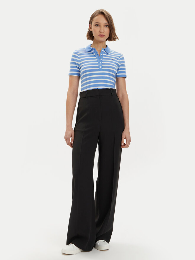 Tommy Hilfiger Tommy Hilfiger Pólóing 1985 WW0WW39530 Kék Slim Fit