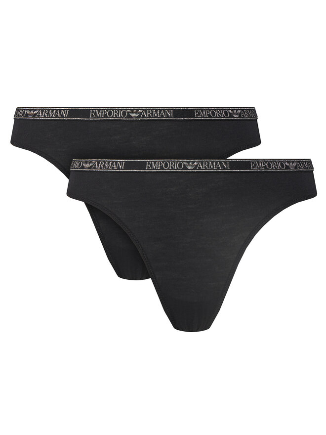 Emporio Armani Underwear Emporio Armani Underwear 2er-Set Stringtangas EW000402 AF10889 MC005 Schwarz