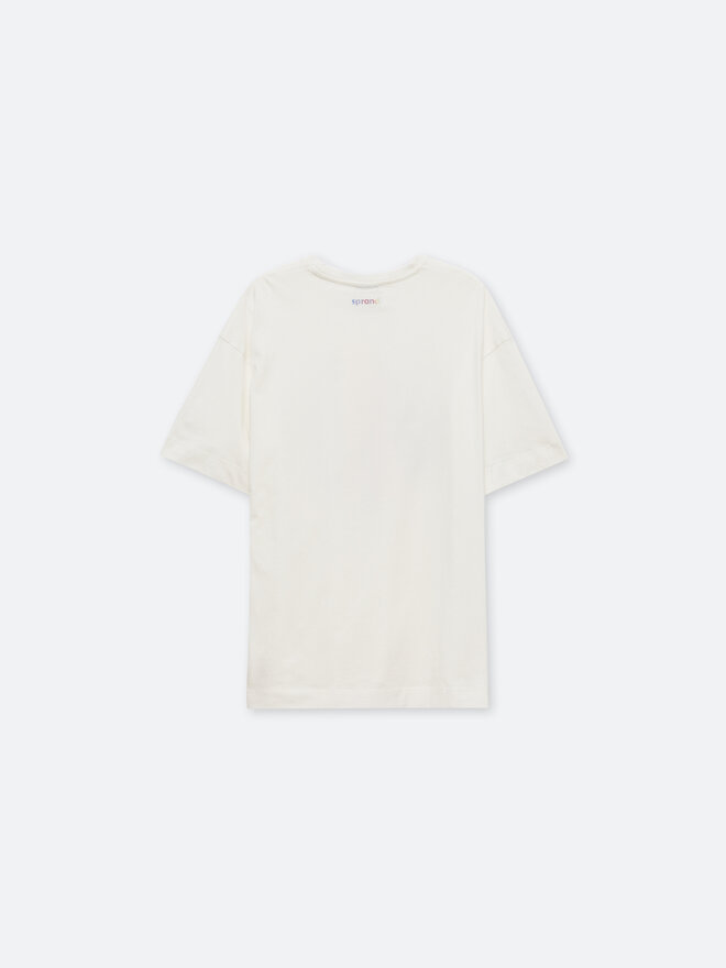 Sprandi Sprandi T-Shirt SP22-TSD102 Λευκό Relaxed Fit