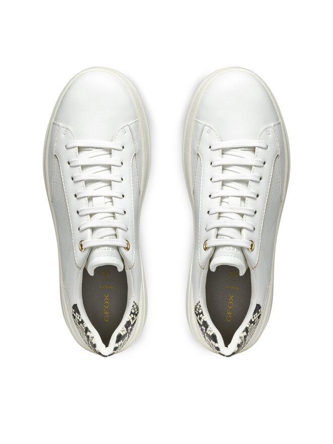 Geox Sneakersy Geox D Spherica Ecub-2 D55WVB 0BCAR C0405 Biały