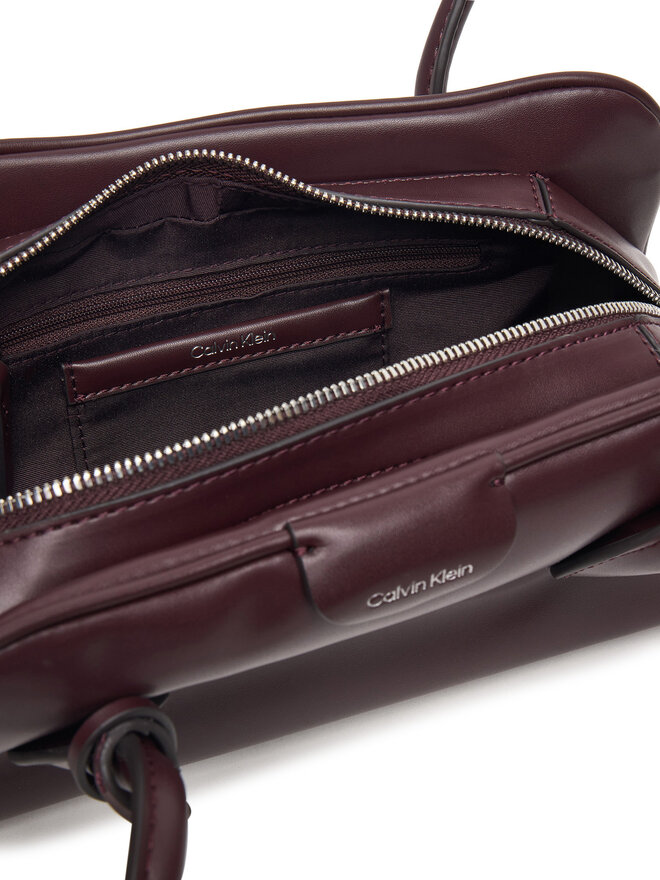 Calvin Klein Handtasche Calvin Klein Emblem Trio Shoulder Bag LV04F3369G Dunkelrot