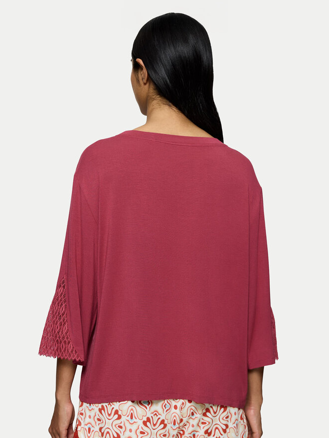Triumph Triumph Pyjama-T-Shirt Aura Spotlight 10221371 Rosa Relaxed Fit