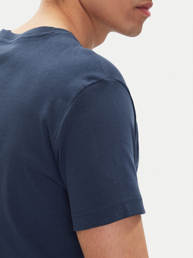 Mustang Mustang T-Shirt Allen 1016486 Dunkelblau Slim Fit