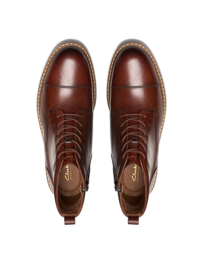 Clarks Чоботи Clarks Aldwin Cap 26179733 Коричневий