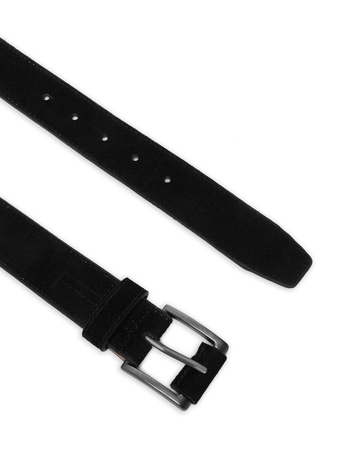 Tommy Hilfiger Gürtel Tommy Hilfiger Th Soho Roller Suede 3.5 AM0AM14554 Schwarz