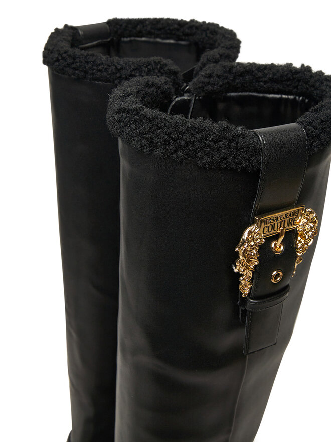 Versace Jeans Couture Kozaki Versace Jeans Couture Drew 77VA3S65 Czarny