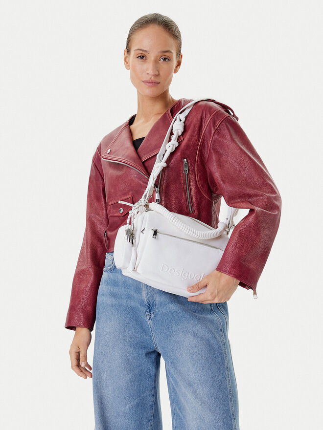 Desigual Дамска чанта Desigual 25SAXPBE Бял