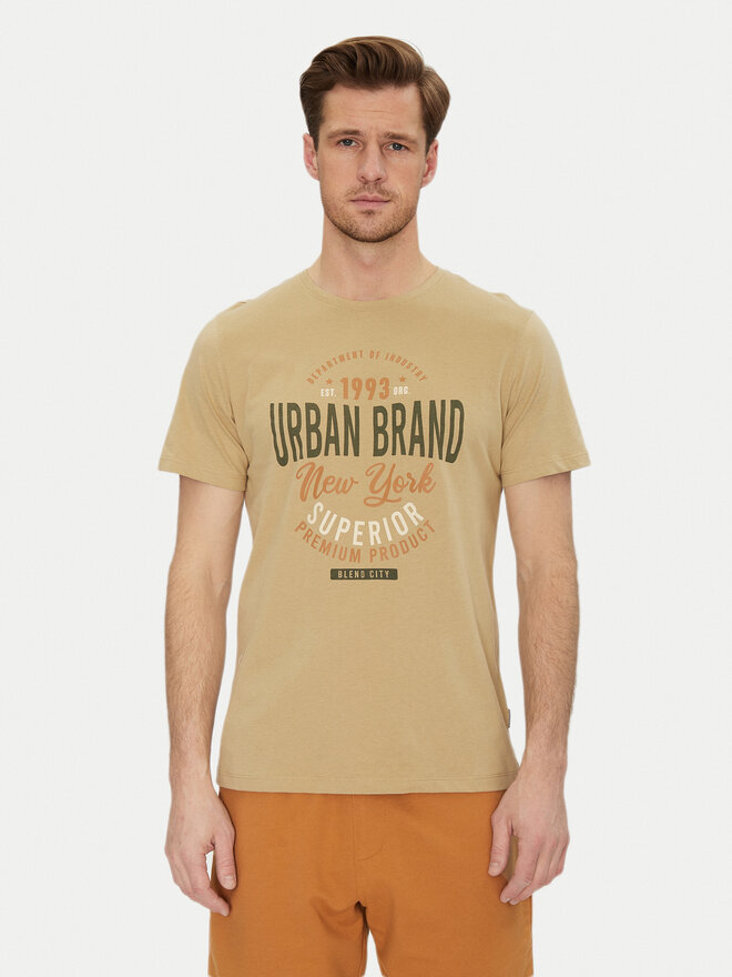 Blend Blend Футболка 20717759 Бежевий Regular Fit