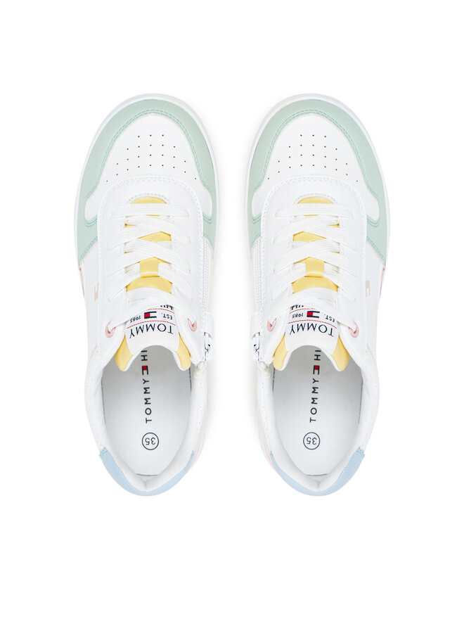 Tommy Hilfiger Снікерcи Tommy Hilfiger Low Cut Lace-Up Sneaker T3A9-33740-1355 S Білий