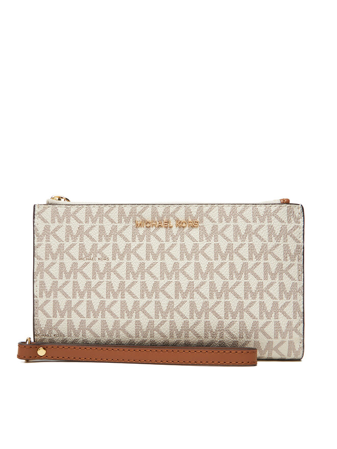 MICHAEL Michael Kors Голям дамски портфейл MICHAEL Michael Kors Jet Set 32F1GJ6W4B Бежов