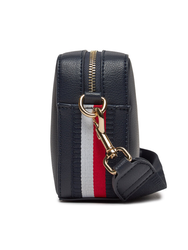 Tommy Hilfiger Handtasche Tommy Hilfiger Th Essential Sc Camera Corp AW0AW15707 Dunkelblau