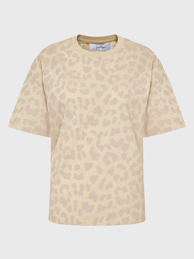 HYPE HYPE Camiseta YVLR-165 Beis Relaxed Fit