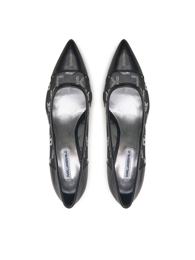 KARL LAGERFELD Pantofi cu toc subțire KARL LAGERFELD Sarabande KL30925A Negru