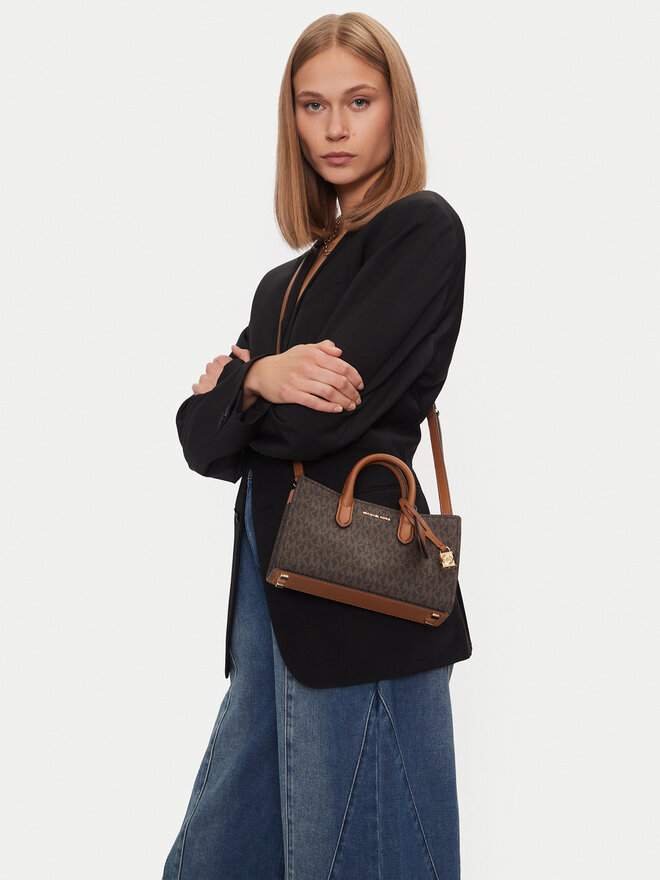 MICHAEL Michael Kors Ročna torba MICHAEL Michael Kors Scarlett XS 32F4GETC0B Rjava