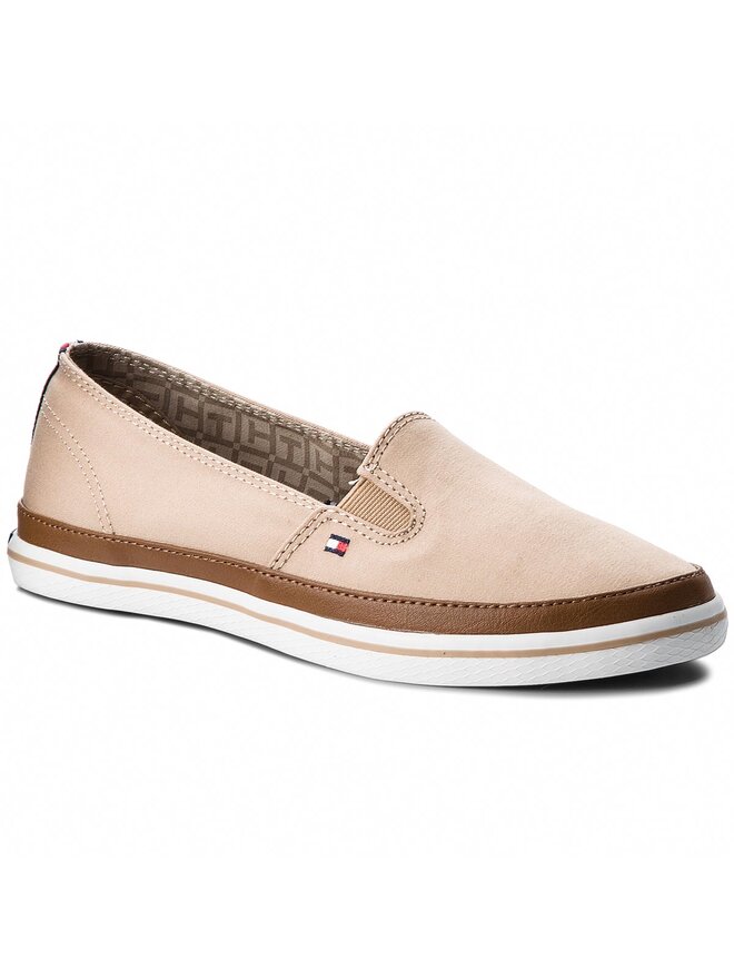 Sneakers aus Stoff Tommy Hilfiger Iconic Kesha Slip On FW0FW01656 Beige eschuhe