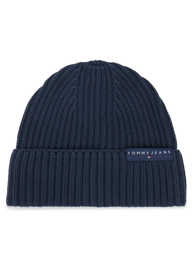 Tommy Jeans Mütze Tommy Jeans Tjm Linear Logo Beanie AM0AM14865 Dunkelblau