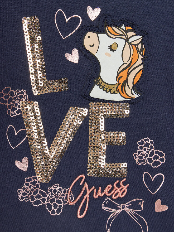 Guess Guess Camiseta K4RI16 K6YW4 Azul marino Regular Fit