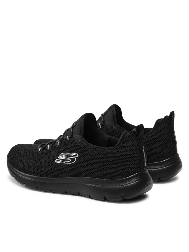 Skechers Sneakersy Skechers Leopard Spot 149037/BBK Czarny