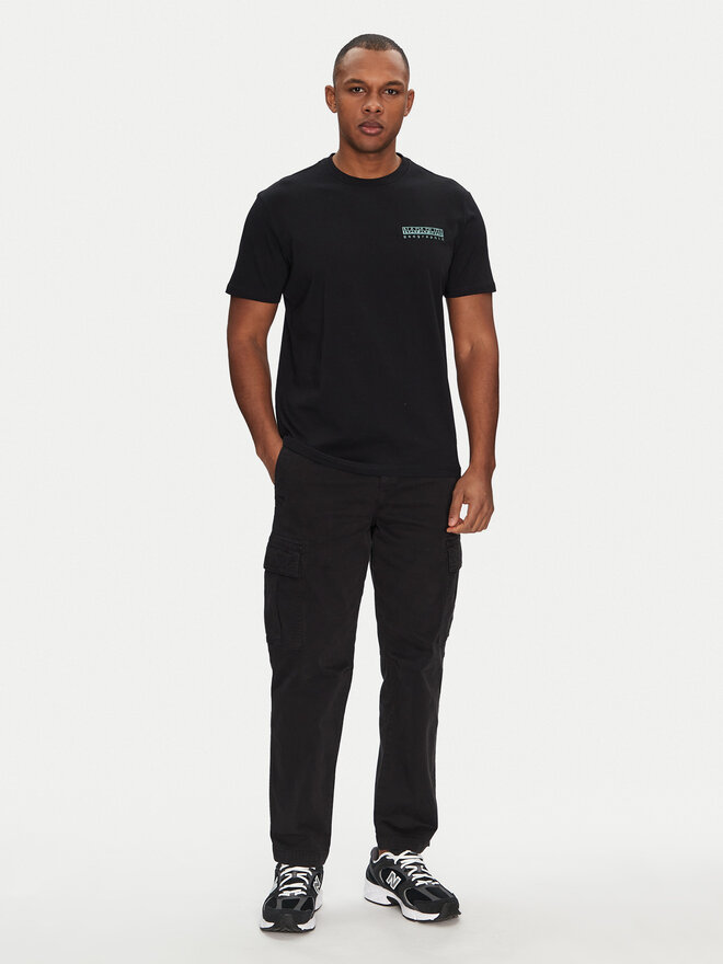 Napapijri Napapijri T-Shirt S-Vignoni NP0A4ILX Μαύρο Regular Fit