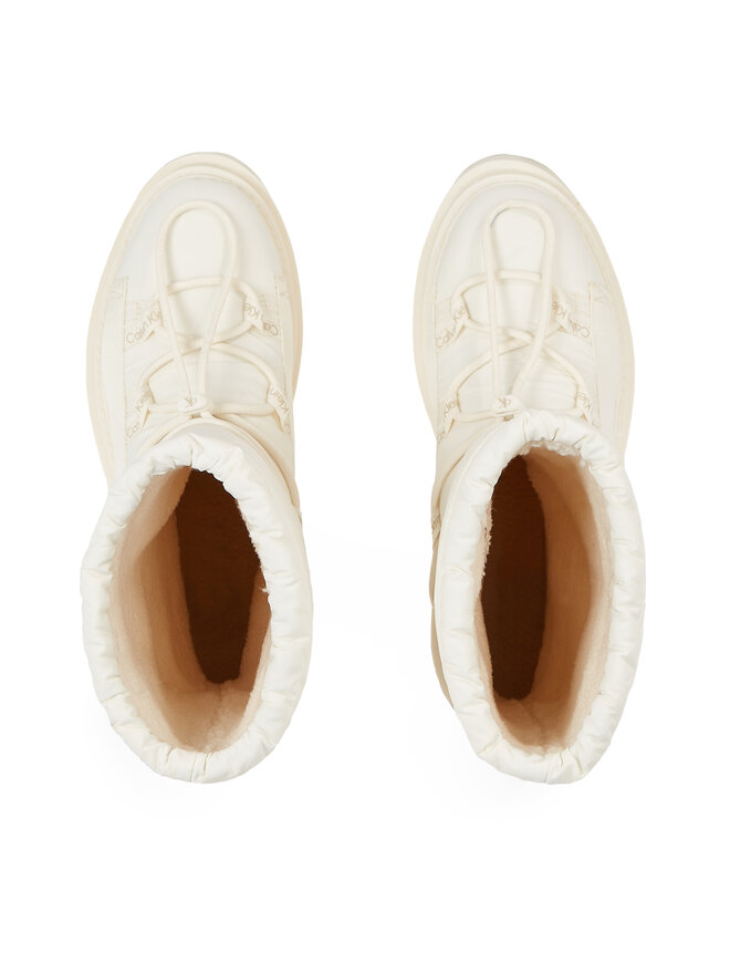 Calvin Klein Jeans Snehule Calvin Klein Jeans Flatform Snow Boot Nylon Wn YW0YW01146 Biela