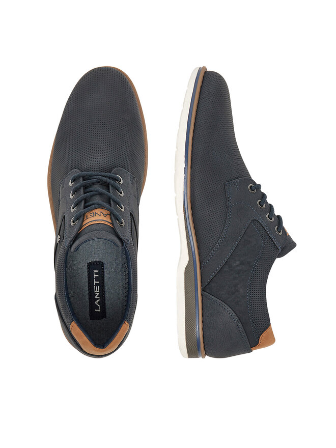Lanetti Pantofi Lanetti LINOS2-101 MBS Bleumarin