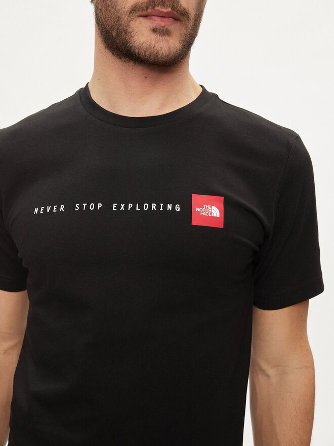 The North Face The North Face Marškinėliai Never Stop NF0A87NS Juoda Regular Fit
