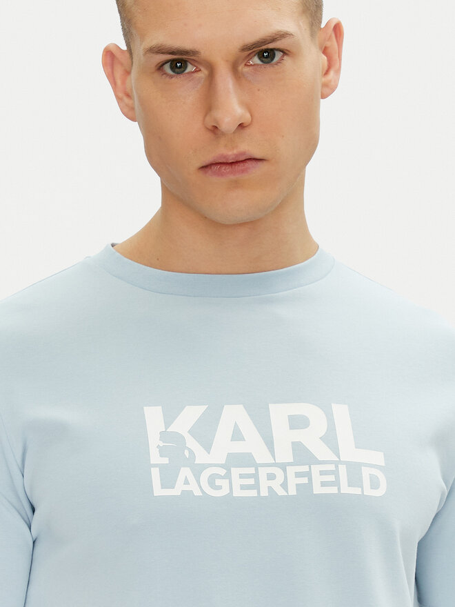 KARL LAGERFELD KARL LAGERFELD Camiseta 755087 552235 Celeste Regular Fit
