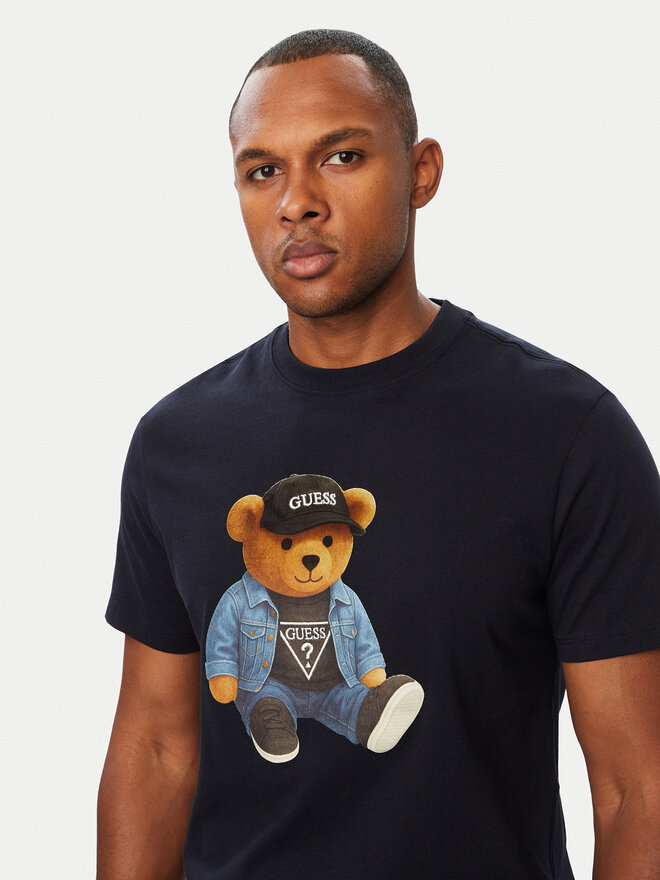 Guess Guess T-Shirt M6BI64 K6573 Dunkelblau Regular Fit