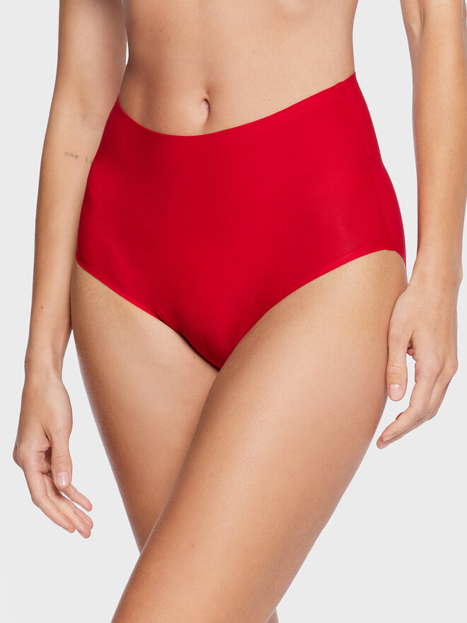 Chantelle Chantelle Klasične spodnje hlačke z visokim pasom Soft Stretch C26470 Rdeča