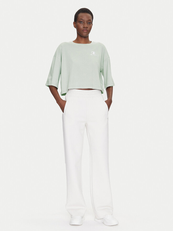 Champion Champion Majica Icons Washed Look 118023 Zelena Loose Fit