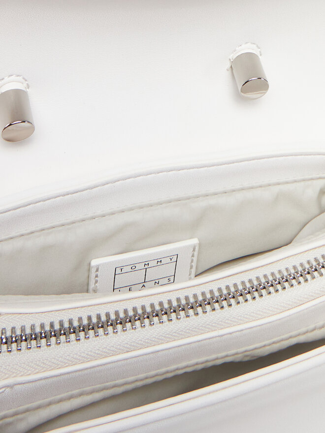 Tommy Jeans Handtasche Tommy Jeans Tjw American Cool Flap Crossover AW0AW17296 Weiß